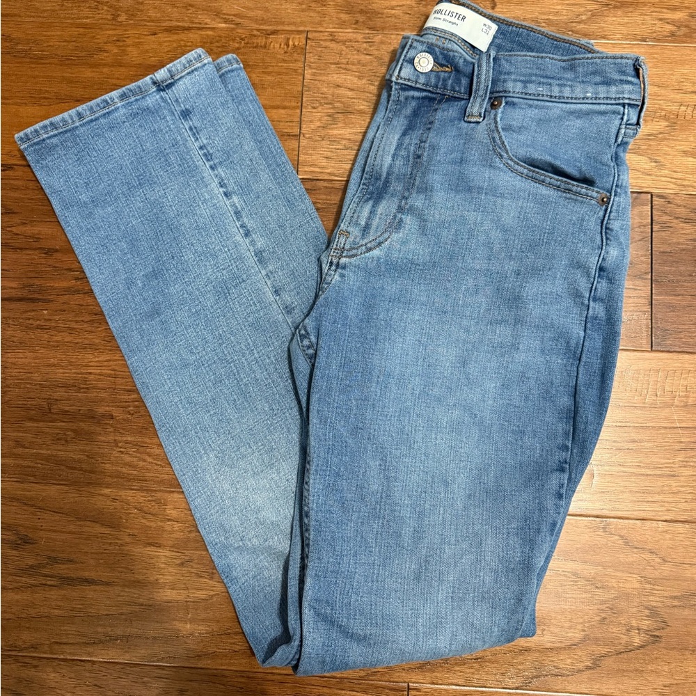 Hollister Light Blue Straight Jeans